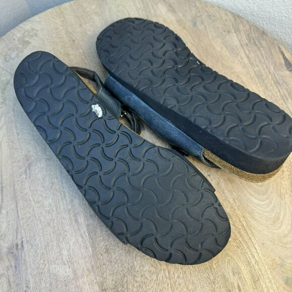 Naot Womens Size 41 10 Blue Leather Sandals with adjustable Straps & Rubber Sole - Picture 7 of 10